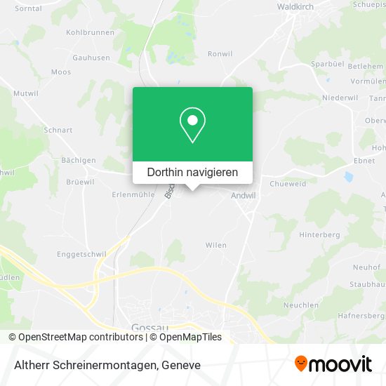 Altherr Schreinermontagen Karte