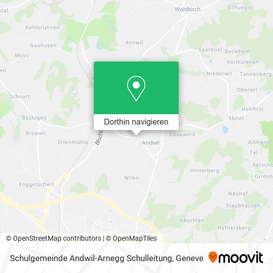 Schulgemeinde Andwil-Arnegg Schulleitung Karte