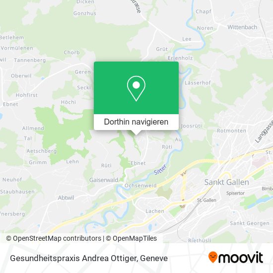 Gesundheitspraxis Andrea Ottiger Karte
