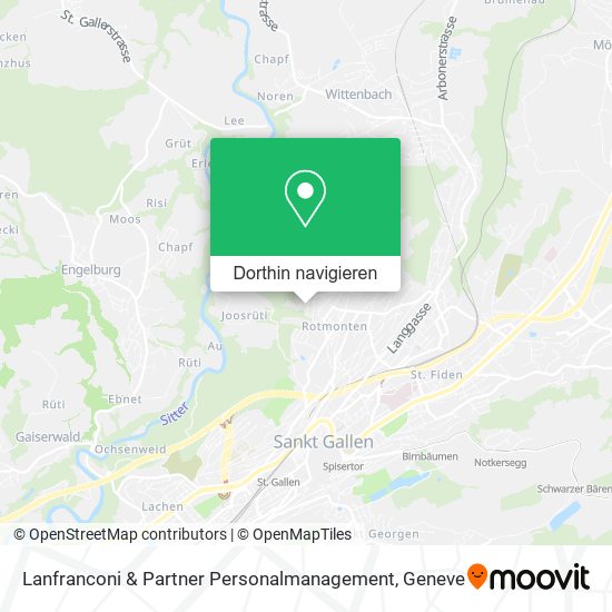 Lanfranconi & Partner Personalmanagement Karte