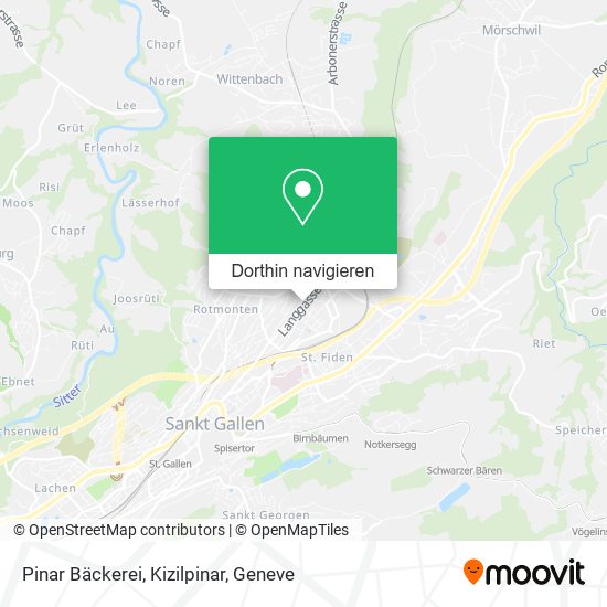 Pinar Bäckerei, Kizilpinar Karte
