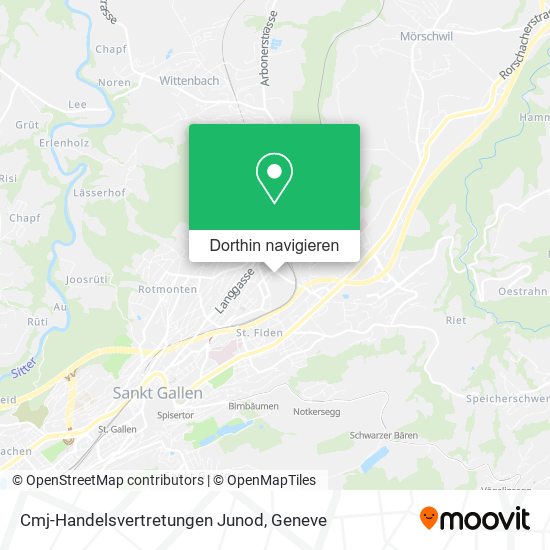 Cmj-Handelsvertretungen Junod Karte