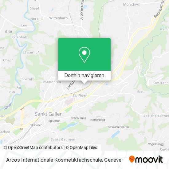 Arcos Internationale Kosmetikfachschule Karte