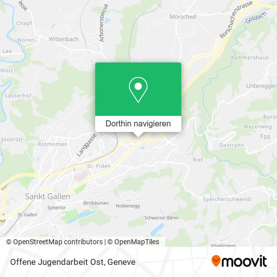 Offene Jugendarbeit Ost Karte