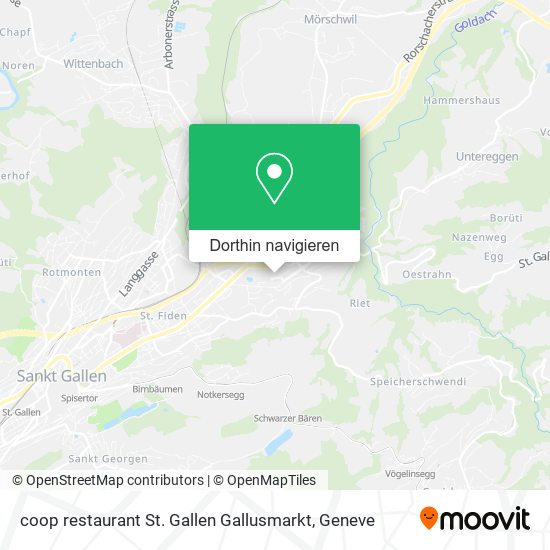 coop restaurant St. Gallen Gallusmarkt Karte
