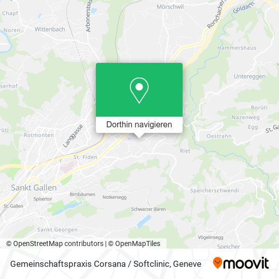 Gemeinschaftspraxis Corsana / Softclinic Karte
