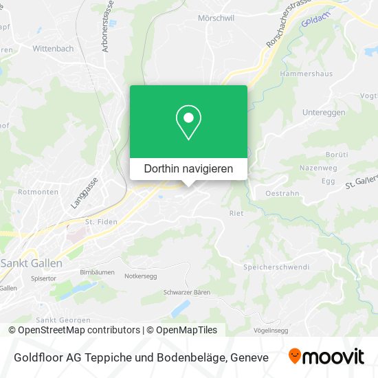 Goldfloor AG Teppiche und Bodenbeläge Karte
