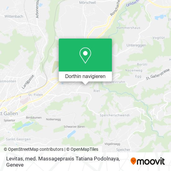 Levitas, med. Massagepraxis Tatiana Podolnaya Karte
