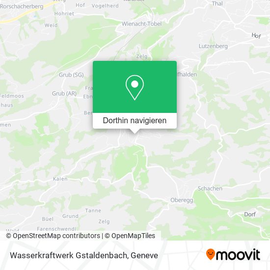 Wasserkraftwerk Gstaldenbach Karte