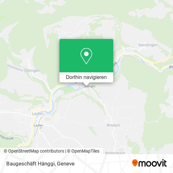 Baugeschäft Hänggi Karte