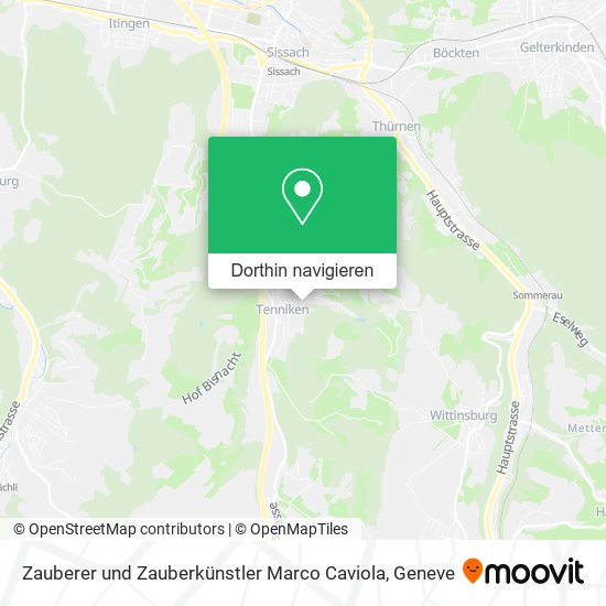 Zauberer und Zauberkünstler Marco Caviola Karte