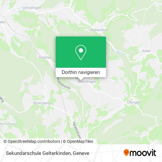 Sekundarschule Gelterkinden Karte