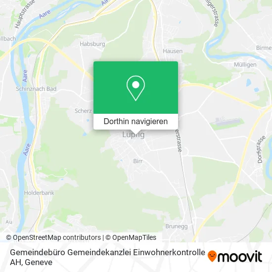 Gemeindebüro Gemeindekanzlei Einwohnerkontrolle AH Karte