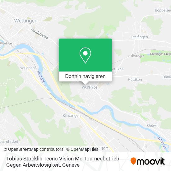 Tobias Stöcklin Tecno Vision Mc Tourneebetrieb Gegen Arbeitslosigkeit Karte