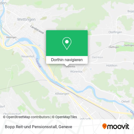 Bopp Reit-und Pensionsstall Karte