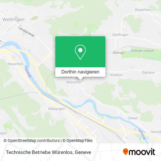 Technische Betriebe Würenlos Karte