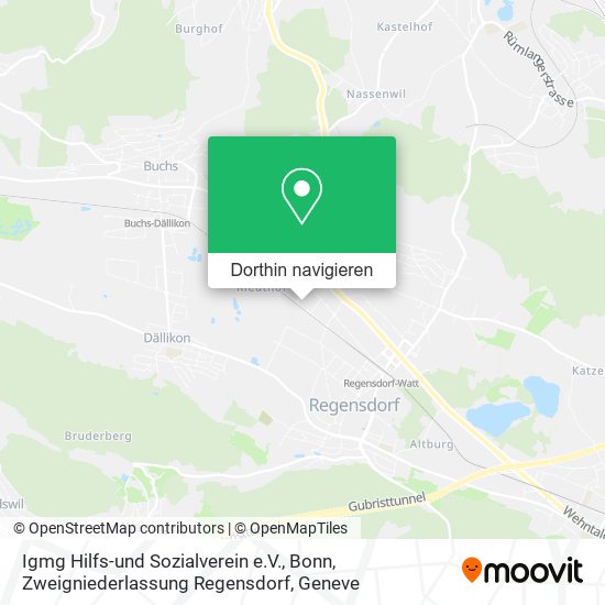 Igmg Hilfs-und Sozialverein e.V., Bonn, Zweigniederlassung Regensdorf Karte
