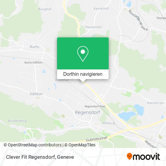 Clever Fit Regensdorf Karte