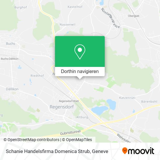 Schanie Handelsfirma Domenica Strub Karte