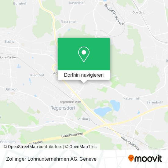 Zollinger Lohnunternehmen AG Karte