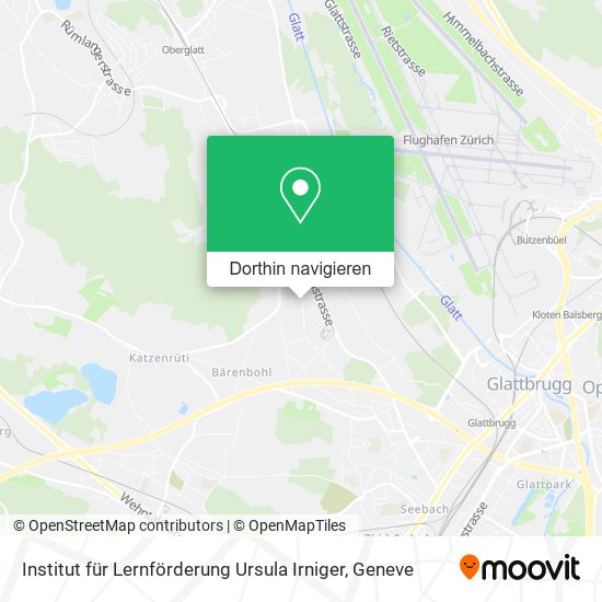 Institut für Lernförderung Ursula Irniger Karte