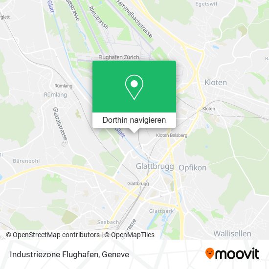 Industriezone Flughafen Karte