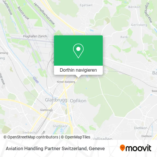 Aviation Handling Partner Switzerland Karte