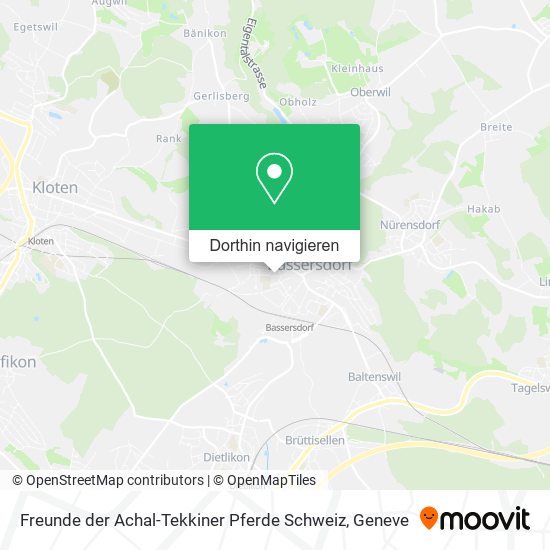 Freunde der Achal-Tekkiner Pferde Schweiz Karte