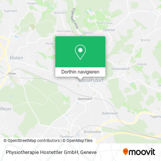 Physiotherapie Hostettler GmbH Karte