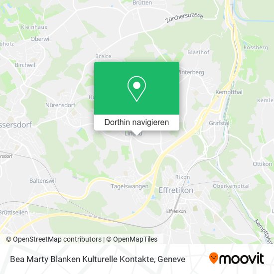 Bea Marty Blanken Kulturelle Kontakte Karte