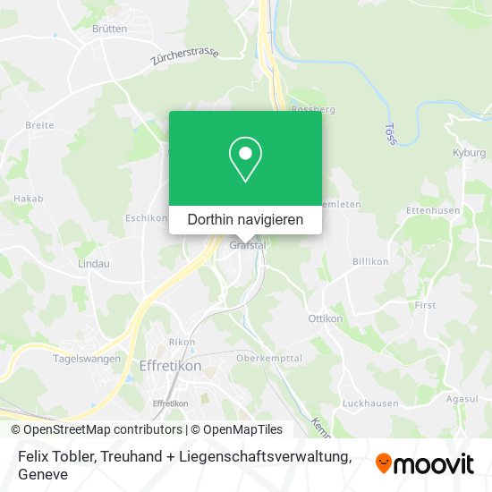 Felix Tobler, Treuhand + Liegenschaftsverwaltung Karte