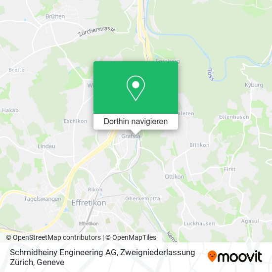 Schmidheiny Engineering AG, Zweigniederlassung Zürich Karte