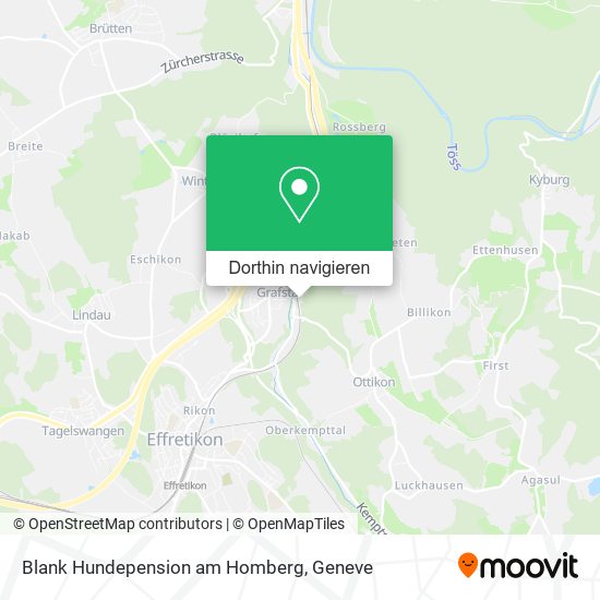 Blank Hundepension am Homberg Karte