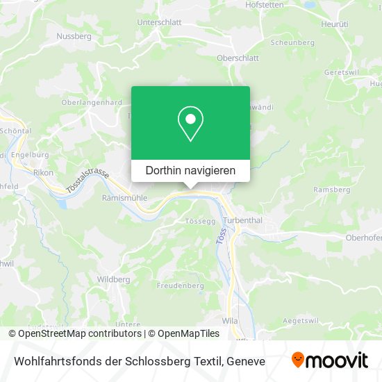 Wohlfahrtsfonds der Schlossberg Textil Karte