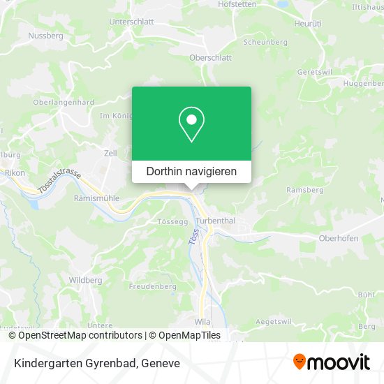 Kindergarten Gyrenbad Karte