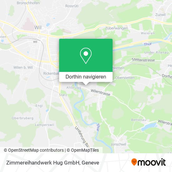 Zimmereihandwerk Hug GmbH Karte