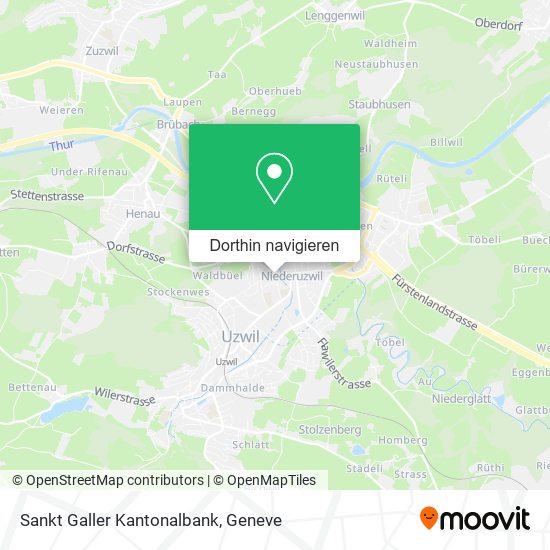 Sankt Galler Kantonalbank Karte
