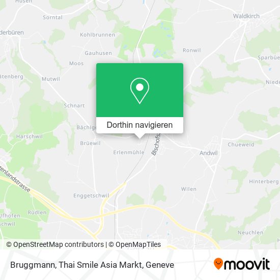 Bruggmann, Thai Smile Asia Markt Karte