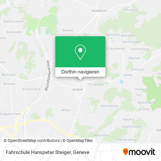 Fahrschule Hanspeter Steiger Karte