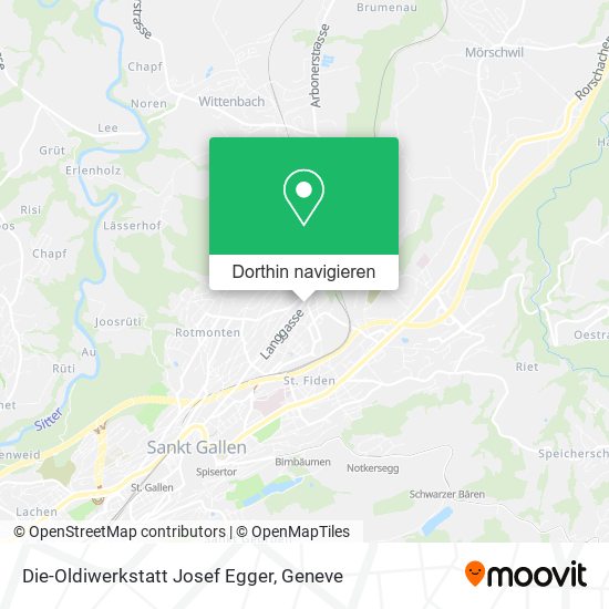 Die-Oldiwerkstatt Josef Egger Karte