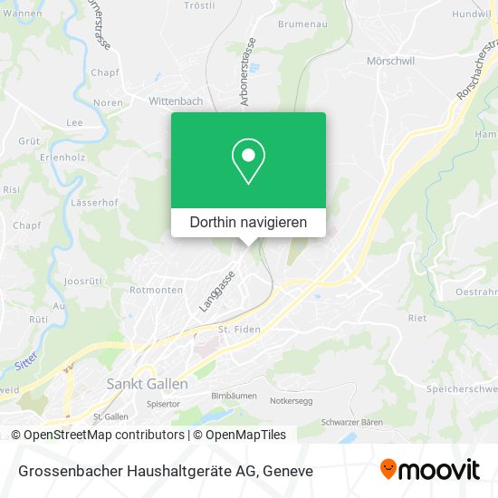 Grossenbacher Haushaltgeräte AG Karte