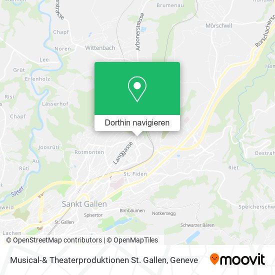 Musical-& Theaterproduktionen St. Gallen Karte