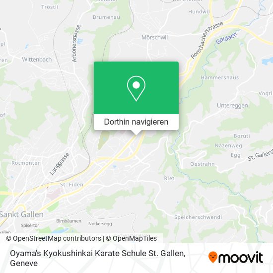 Oyama's Kyokushinkai Karate Schule St. Gallen Karte