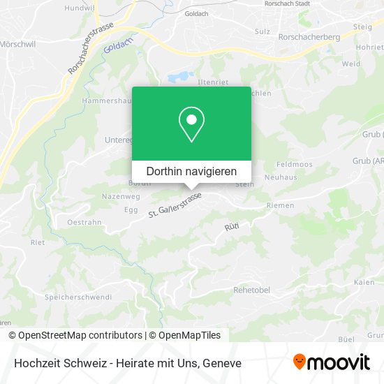 Hochzeit Schweiz - Heirate mit Uns Karte