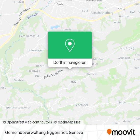 Gemeindeverwaltung Eggersriet Karte
