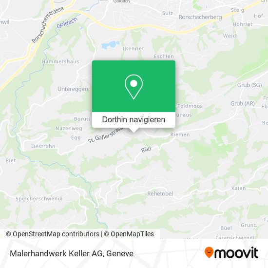 Malerhandwerk Keller AG Karte