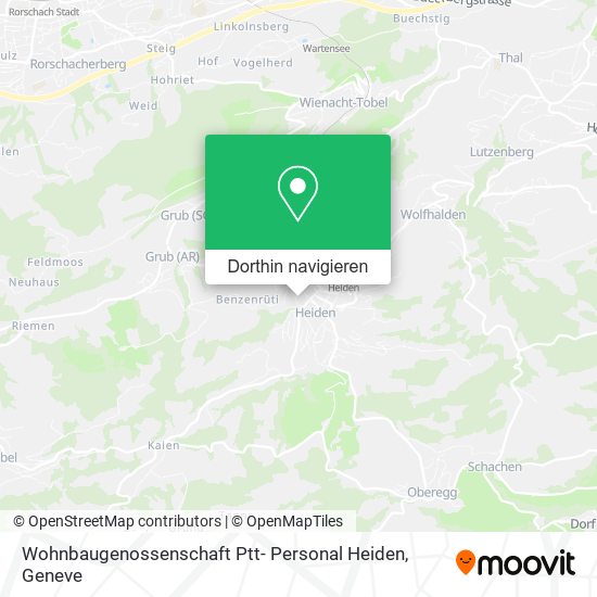 Wohnbaugenossenschaft Ptt- Personal Heiden Karte