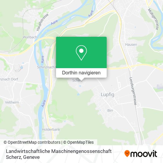 Landwirtschaftliche Maschinengenossenschaft Scherz Karte