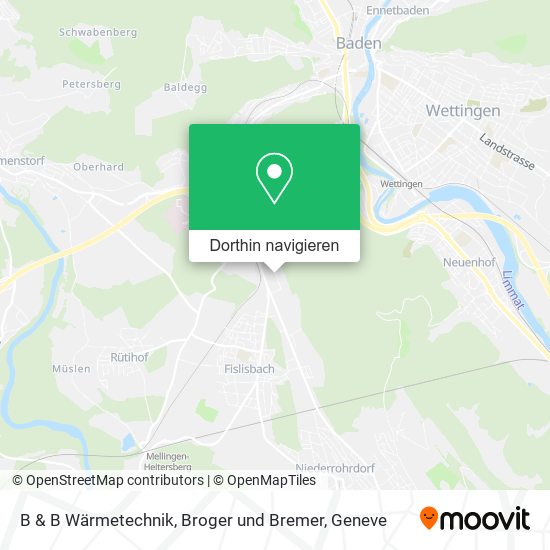 B & B Wärmetechnik, Broger und Bremer Karte