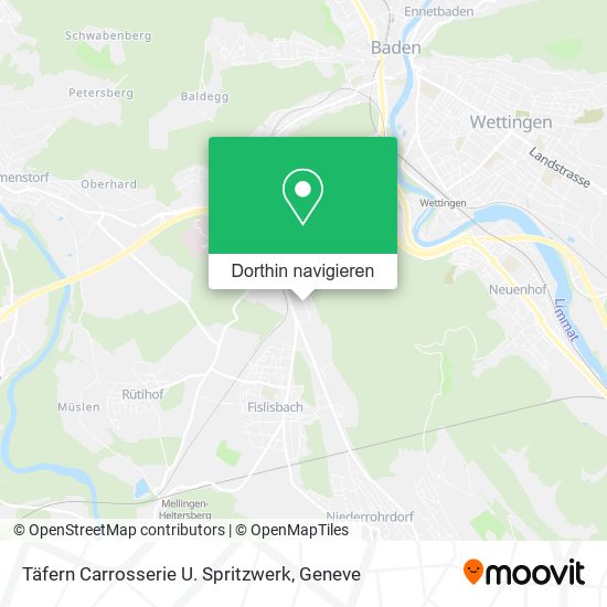 Täfern Carrosserie U. Spritzwerk Karte